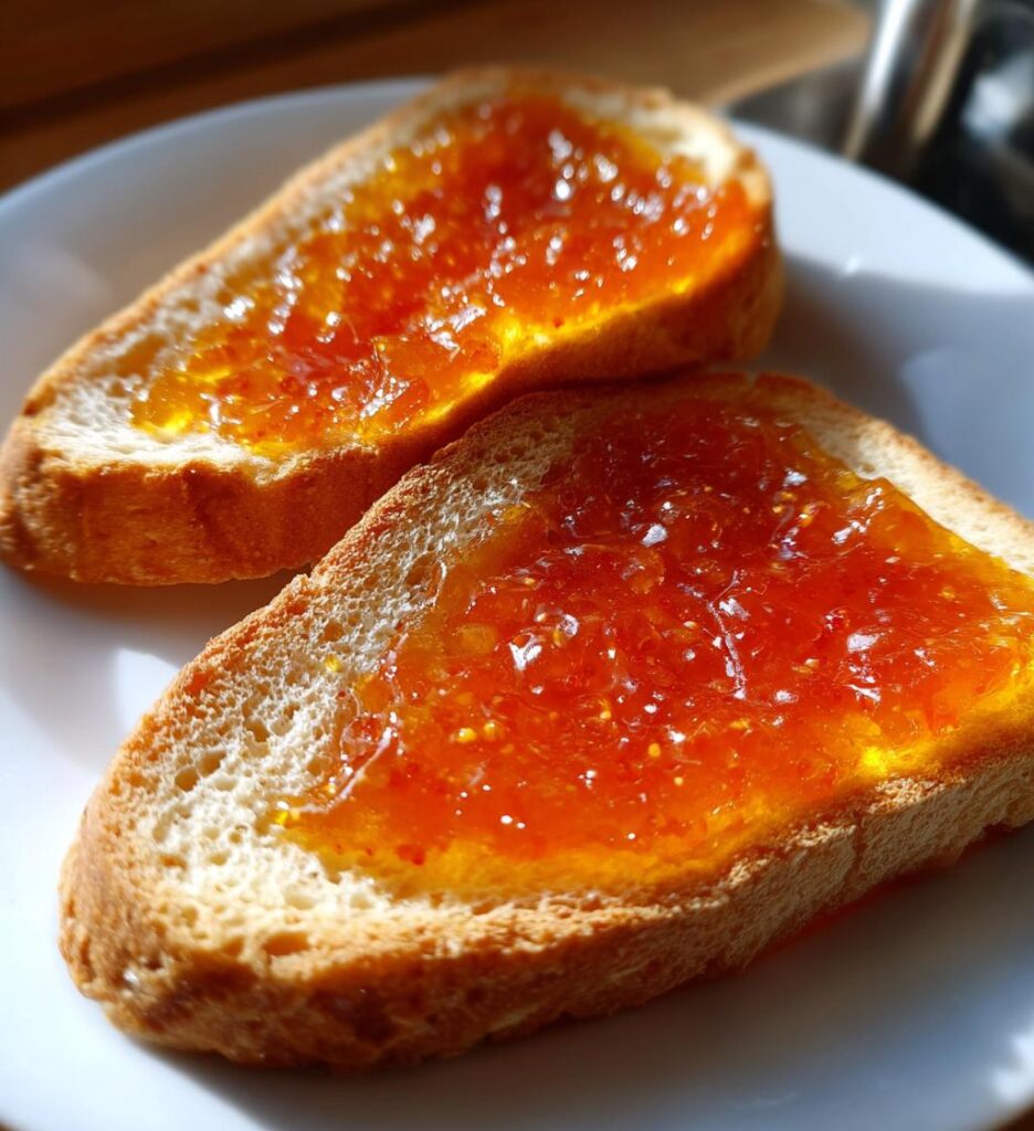Brød med marmelade