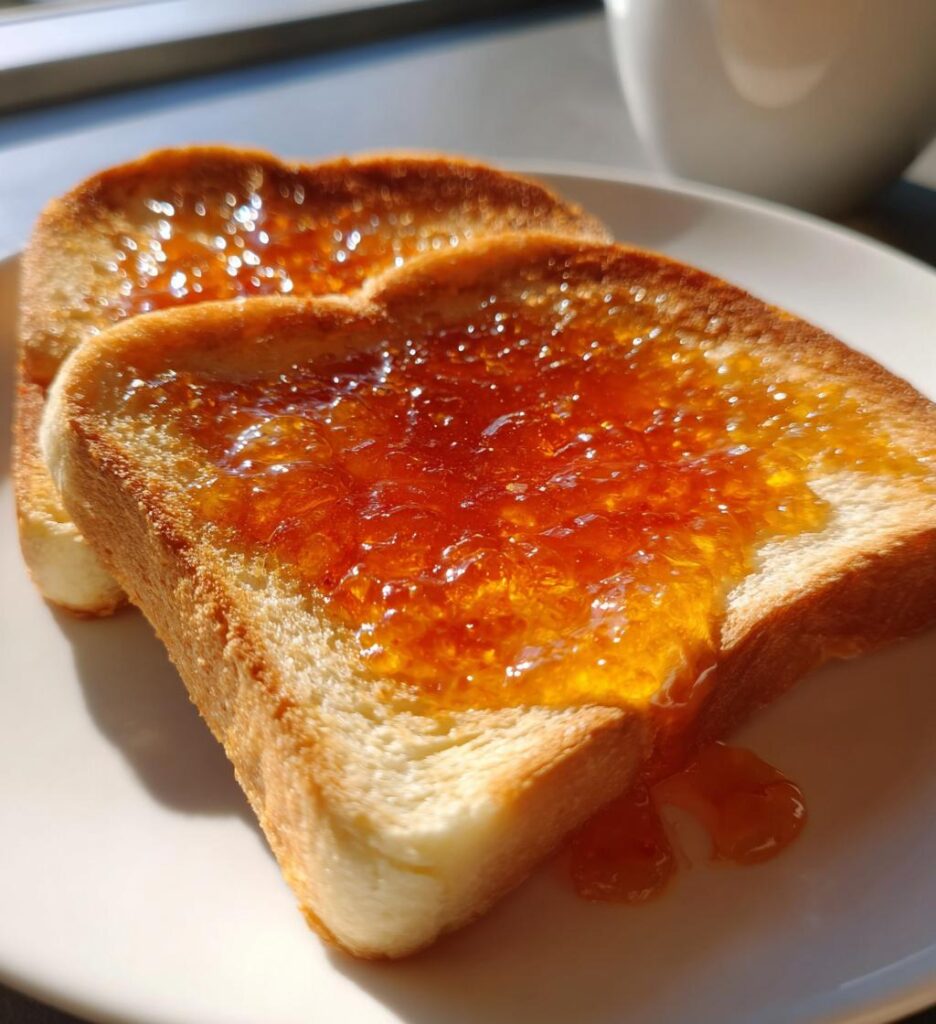 Brød med marmelade