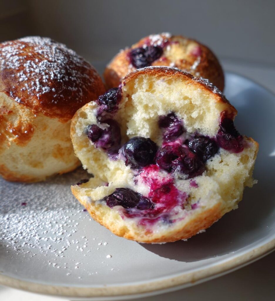 Fastelavnsboller med blåbær