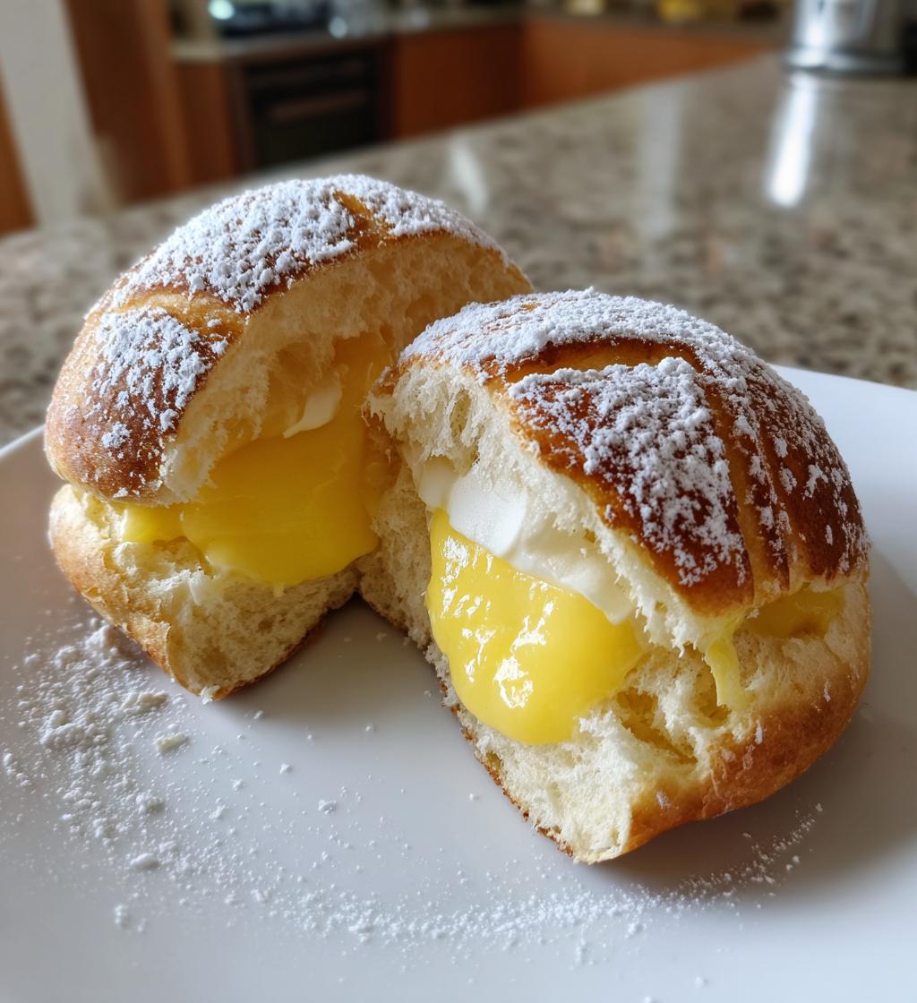 Fastelavnsboller med citroncreme