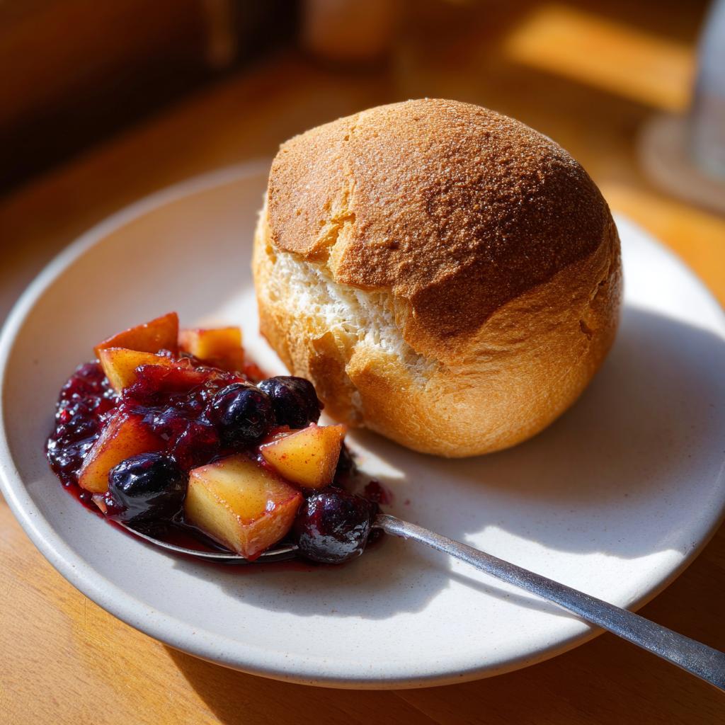 Fastelavnsboller med frugtkompot