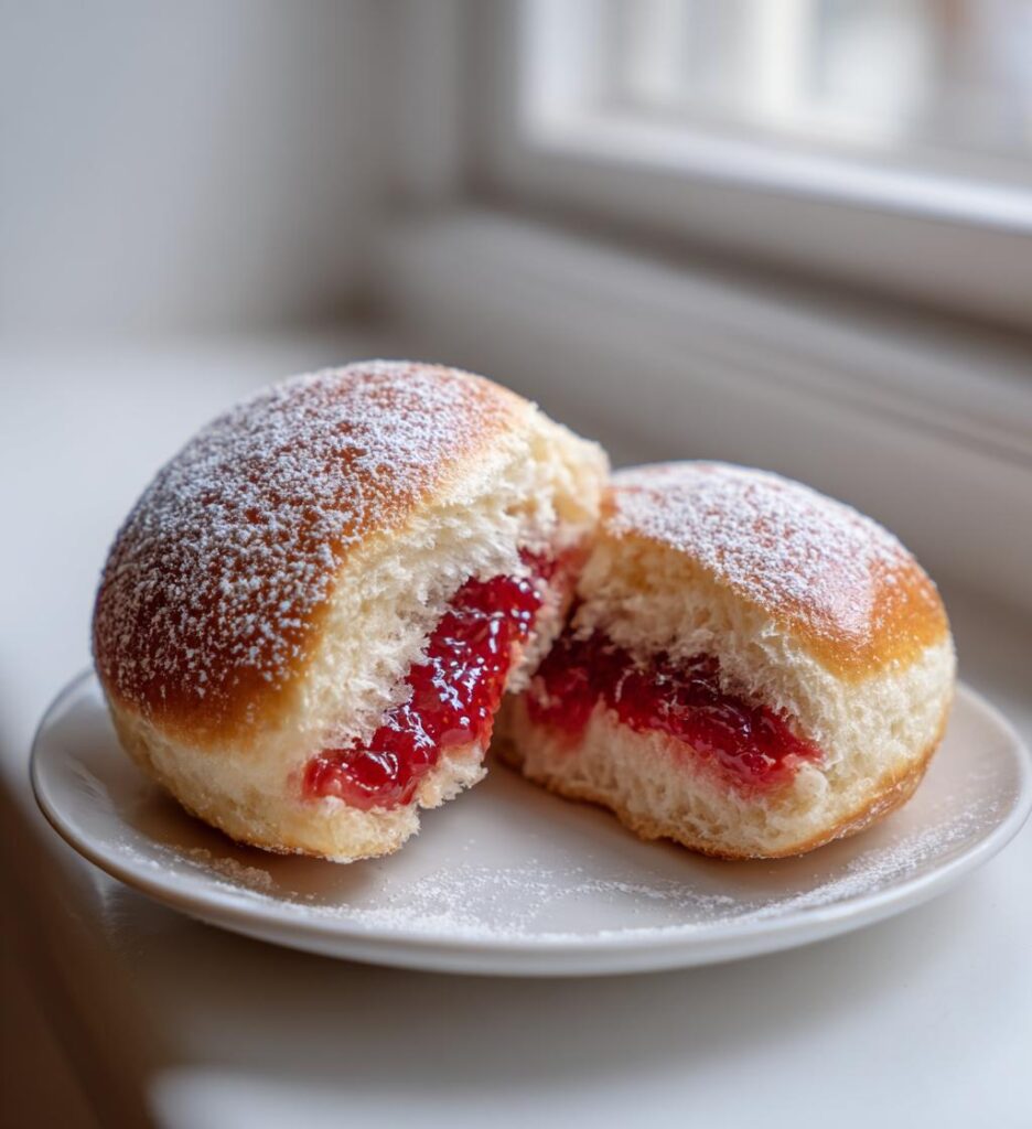 Fastelavnsboller med hindbærmarmelade