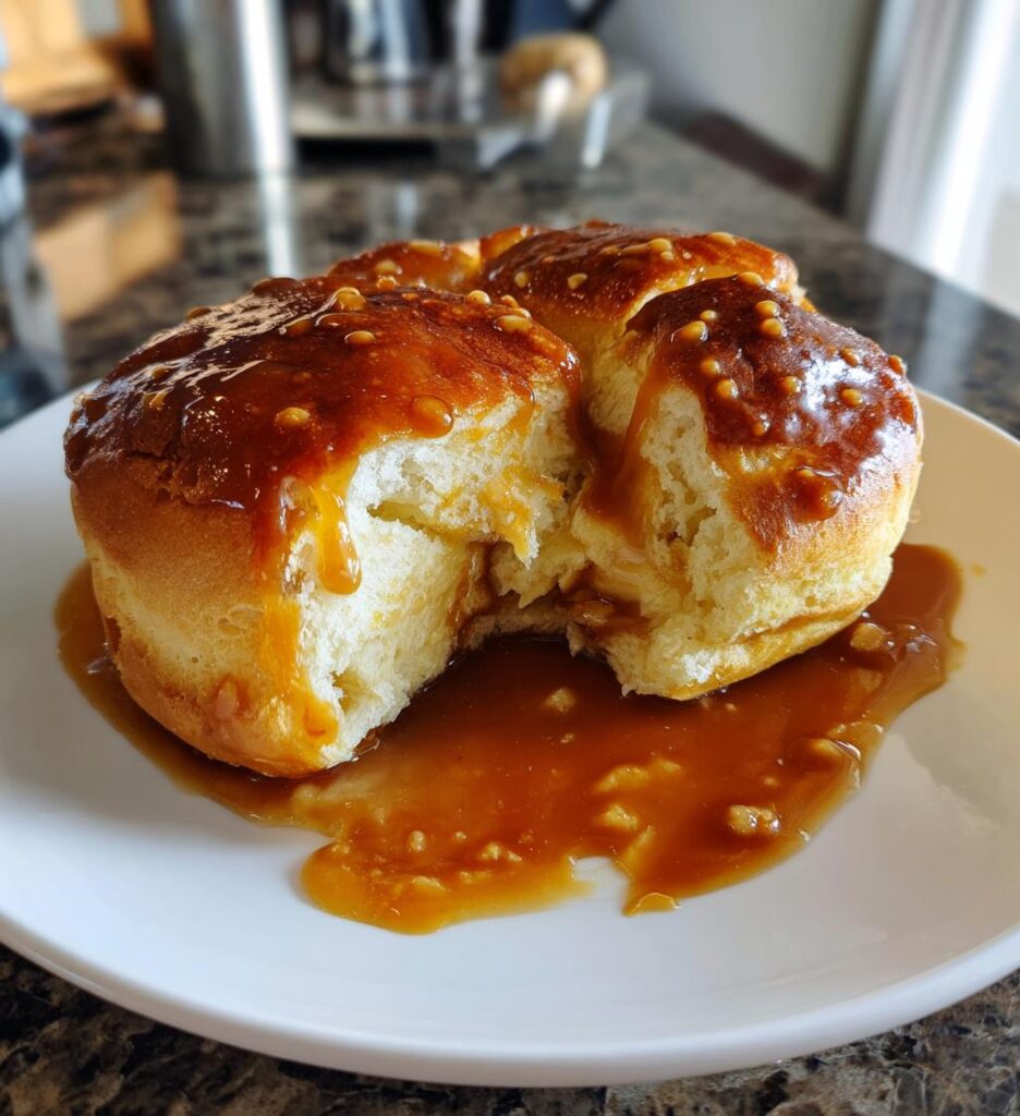 Fastelavnsboller med karamelsauce