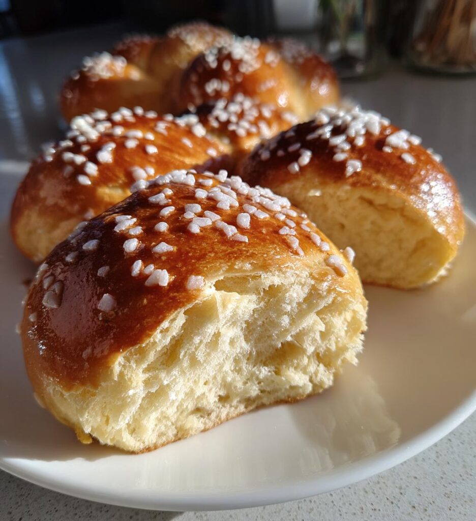 Fastelavnsboller med perlesukker