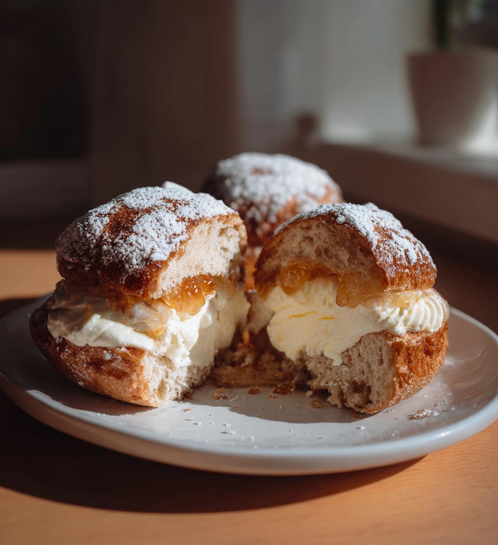 Fastelavnsboller med smørcreme