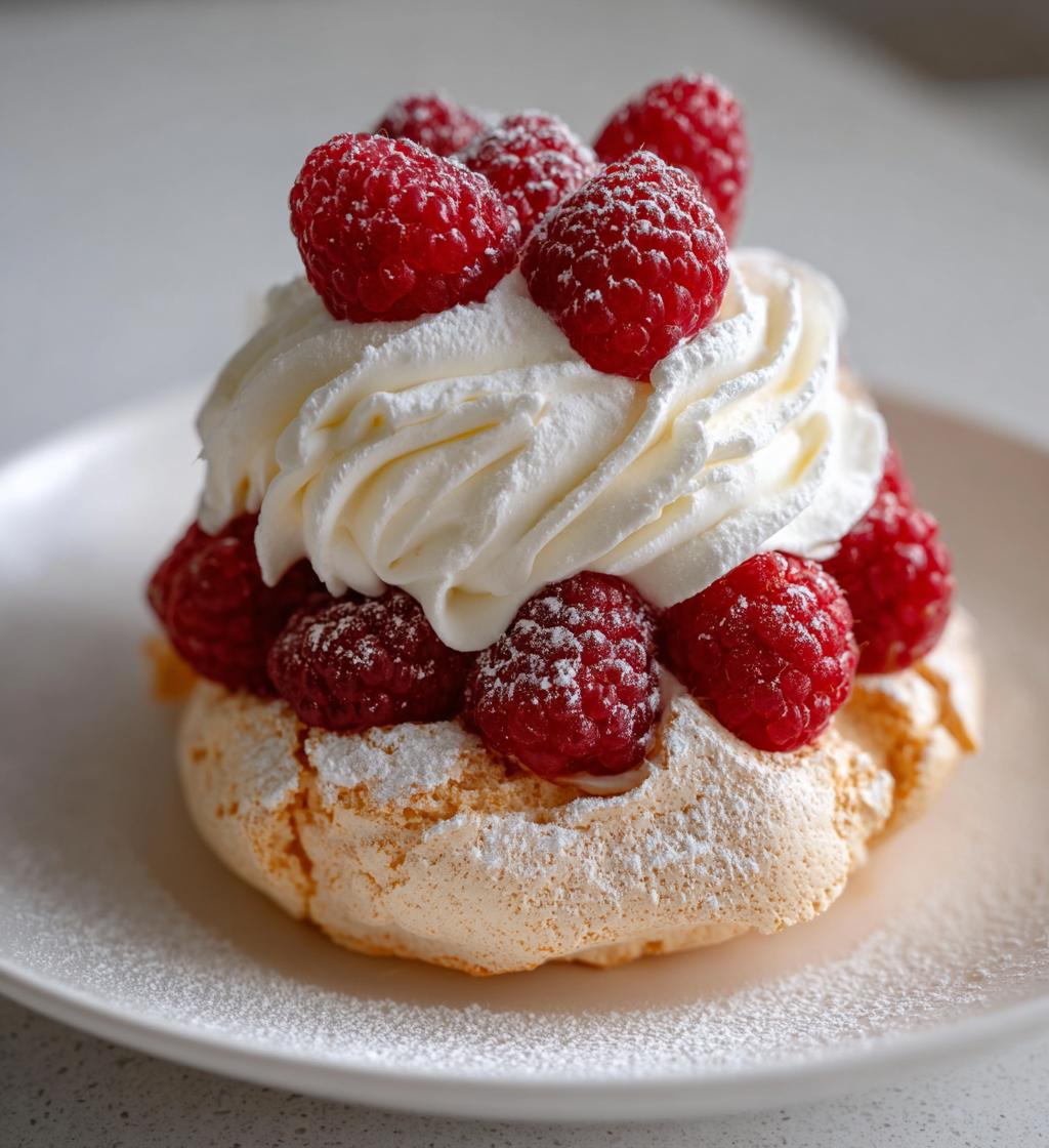 Hindbær pavlova