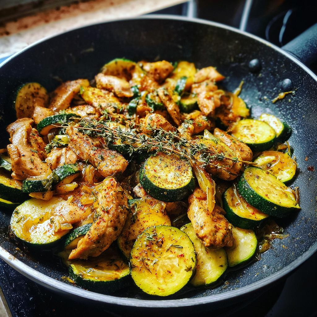 Kylling-zucchinipande
