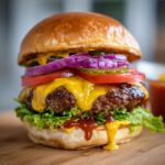 Okseburger med grøntsager