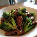 Oksekødswok med broccoli
