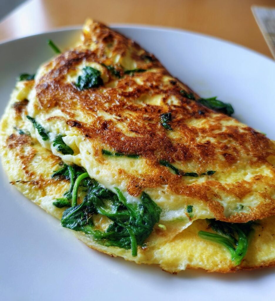 Omelet med spinat