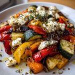 Ovnbagte grøntsager med feta