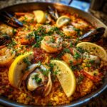 Paella med skaldyr