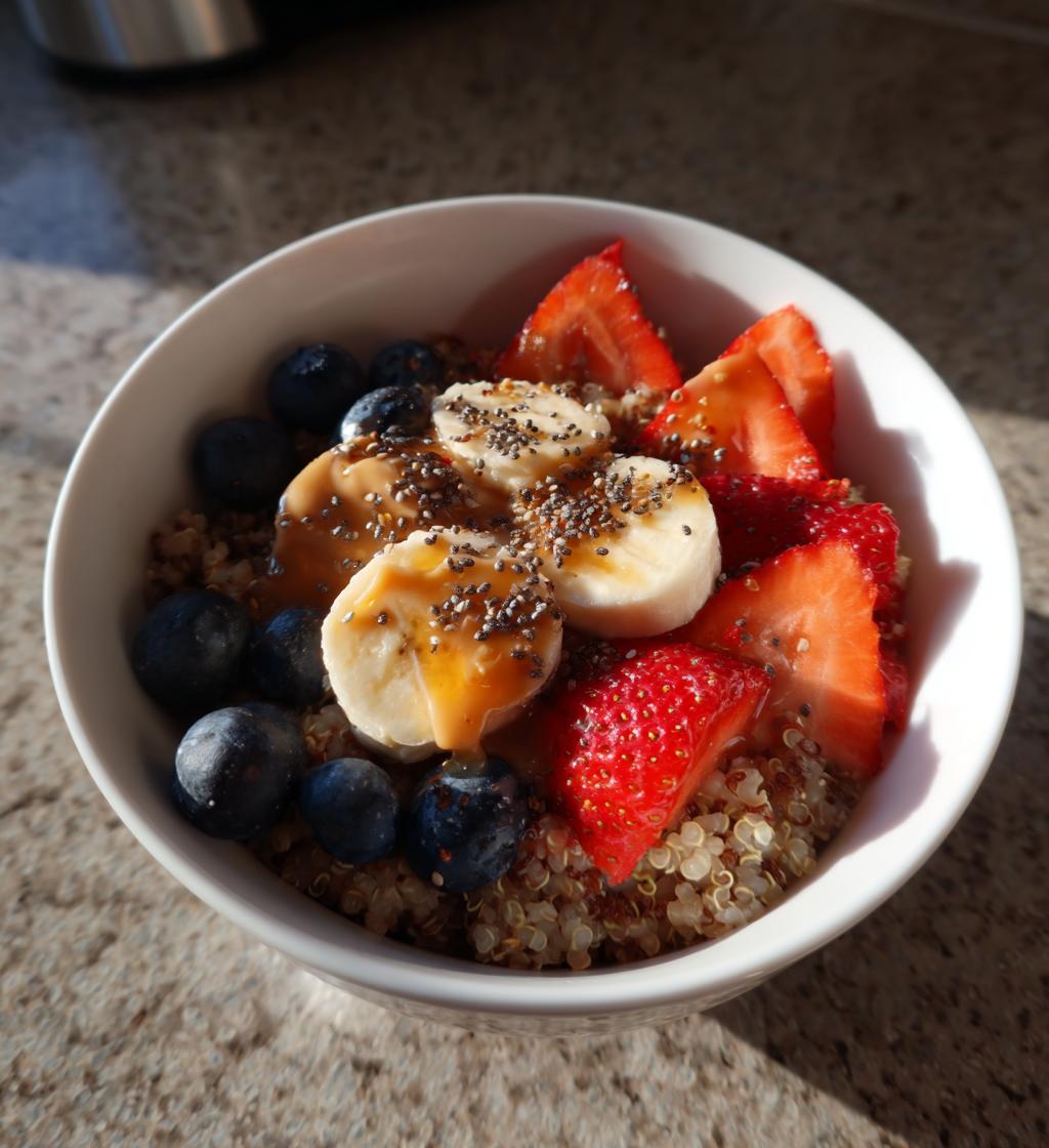 Quinoabowl med frugt