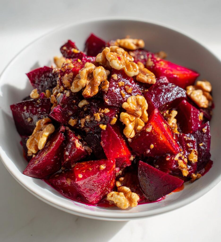 Rødbede- og valnødde salat