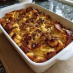 Savory brød pudding