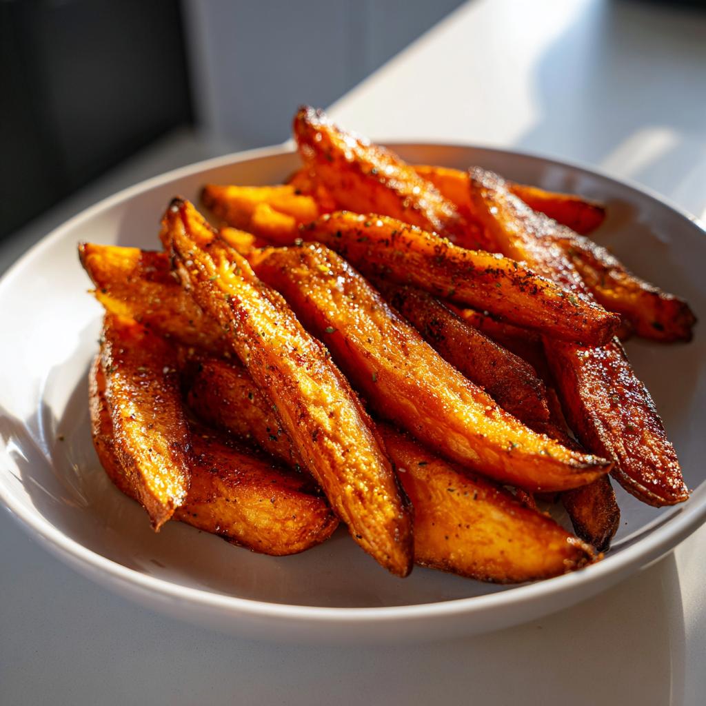 Søde kartoffel pommes