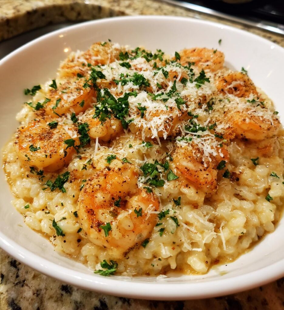 Shrimp risotto