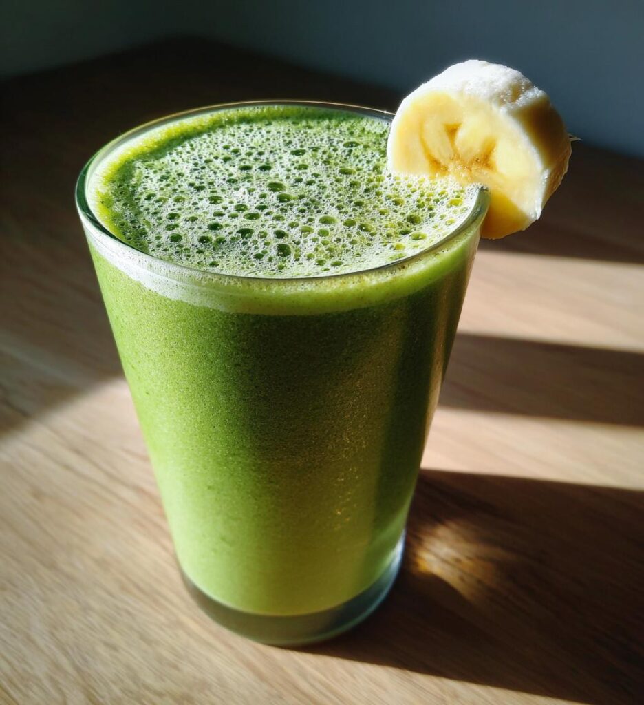 Smoothie med spinat og banan