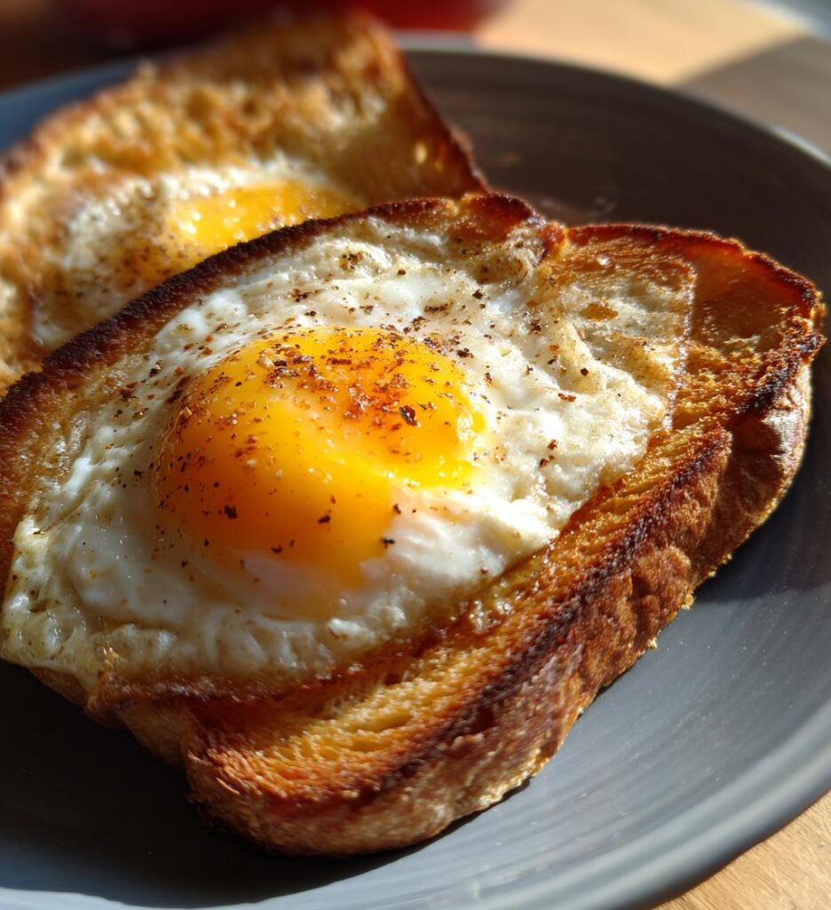 Toast med æg