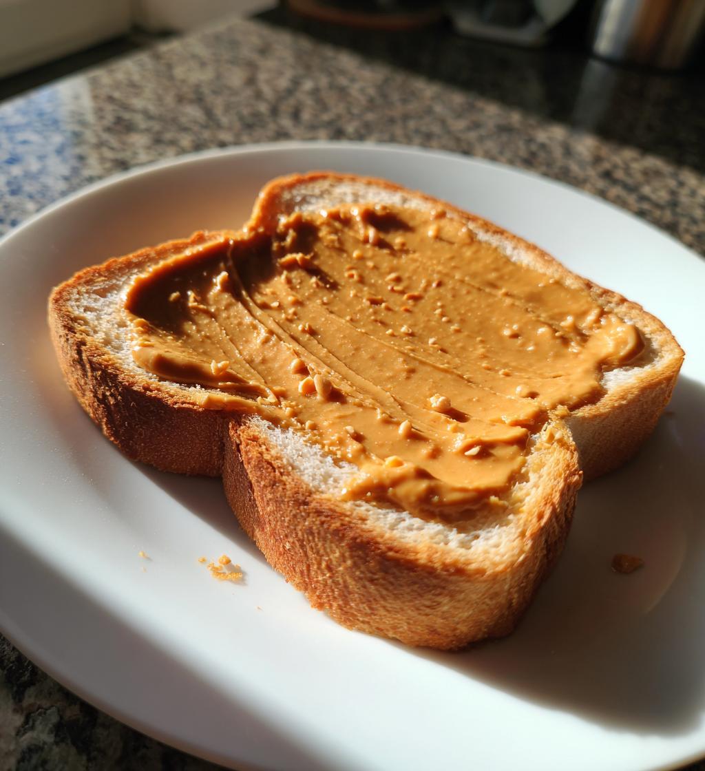 Toast med peanutbutter