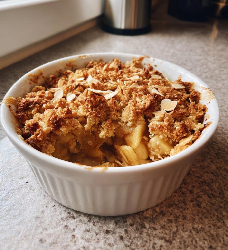 Æble-mandel crumble