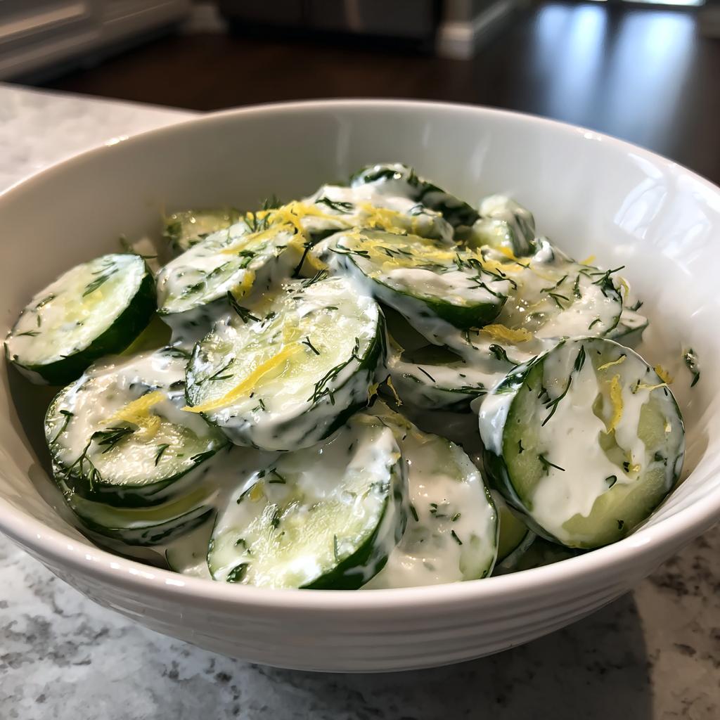 Agurkesalat med yoghurt