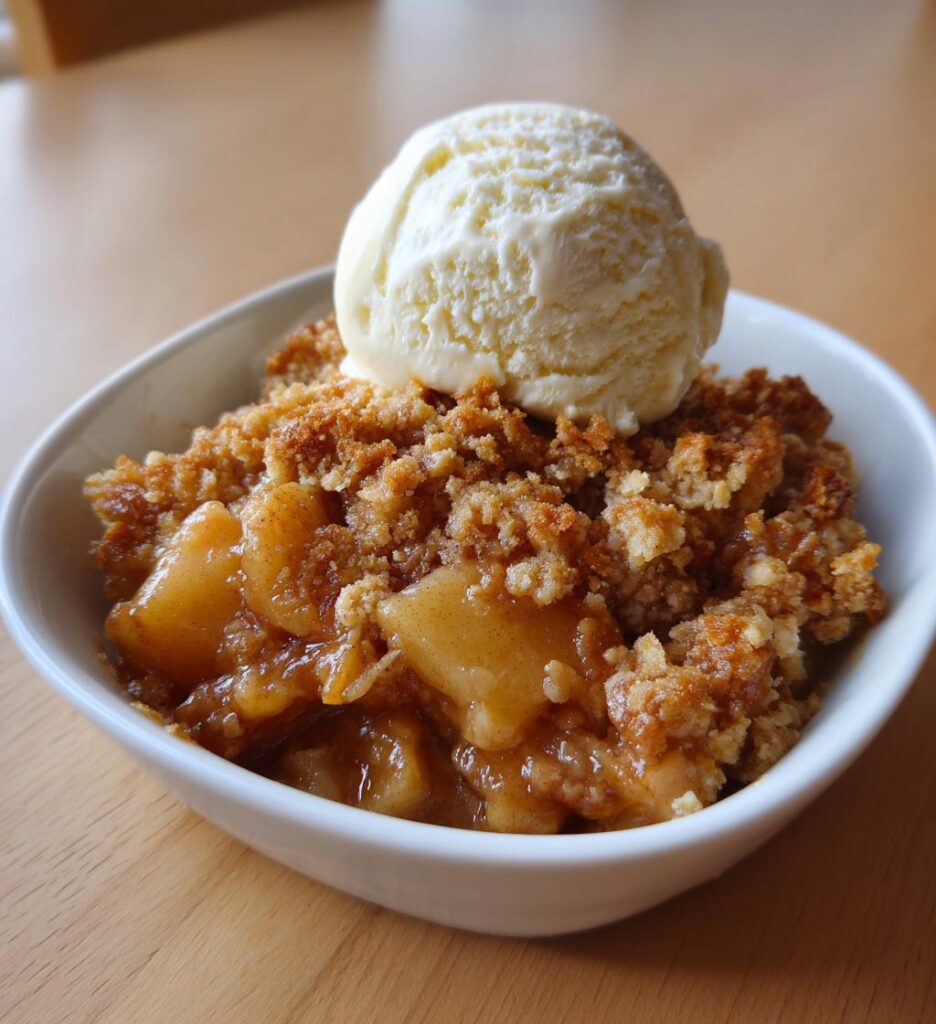 Airfryer æble crumble