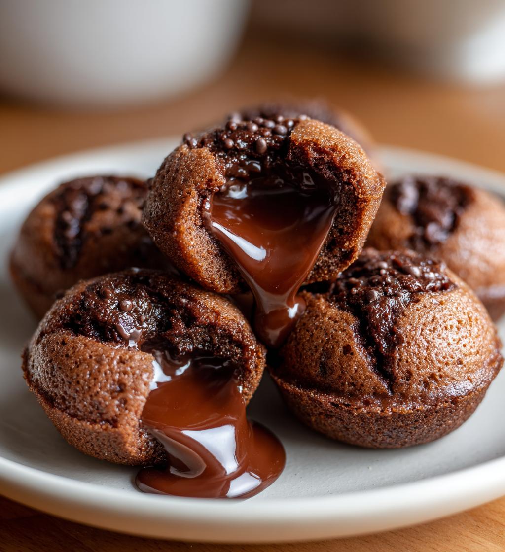 Airfryer chokoladefondue bites