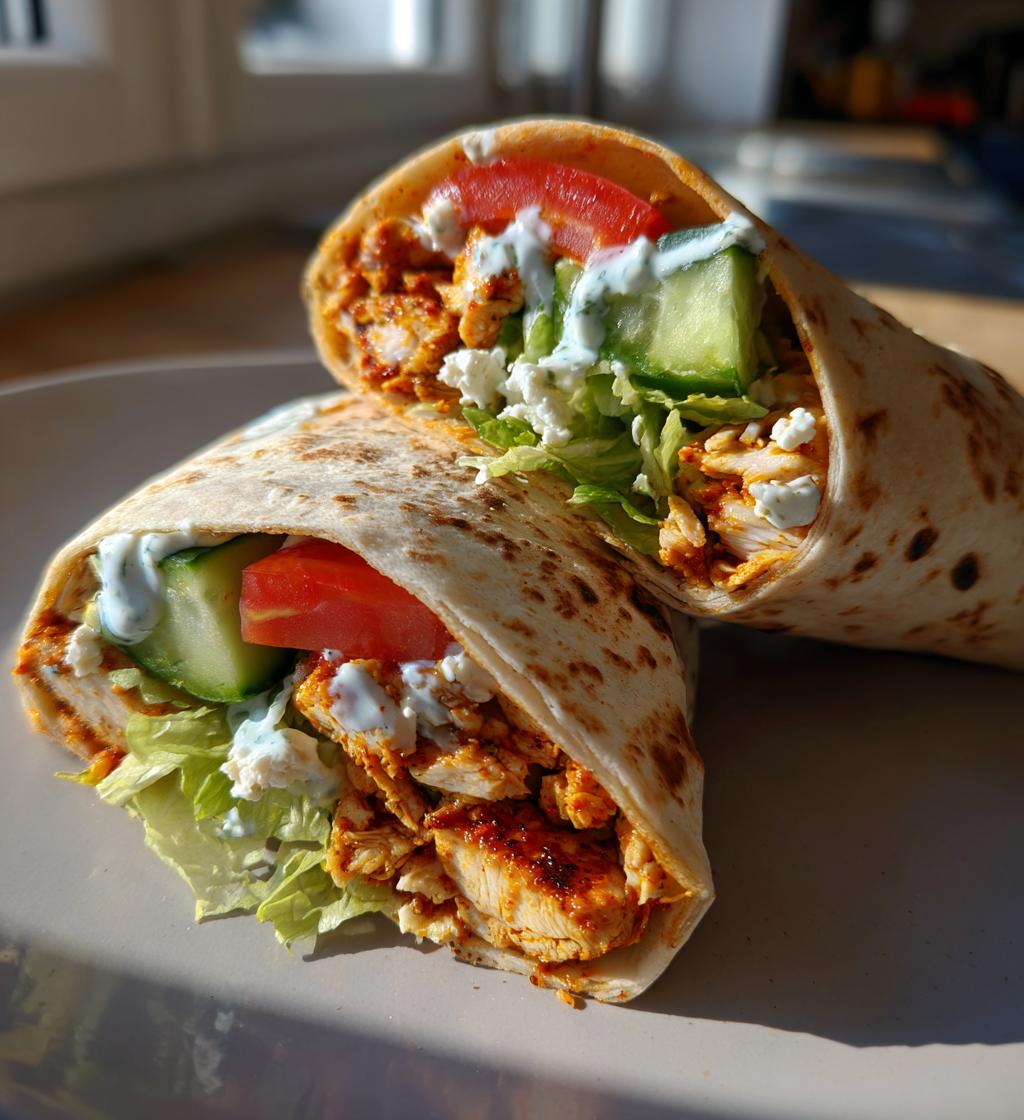 Airfryer wraps med kylling