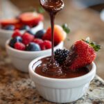Chokoladefondue bites