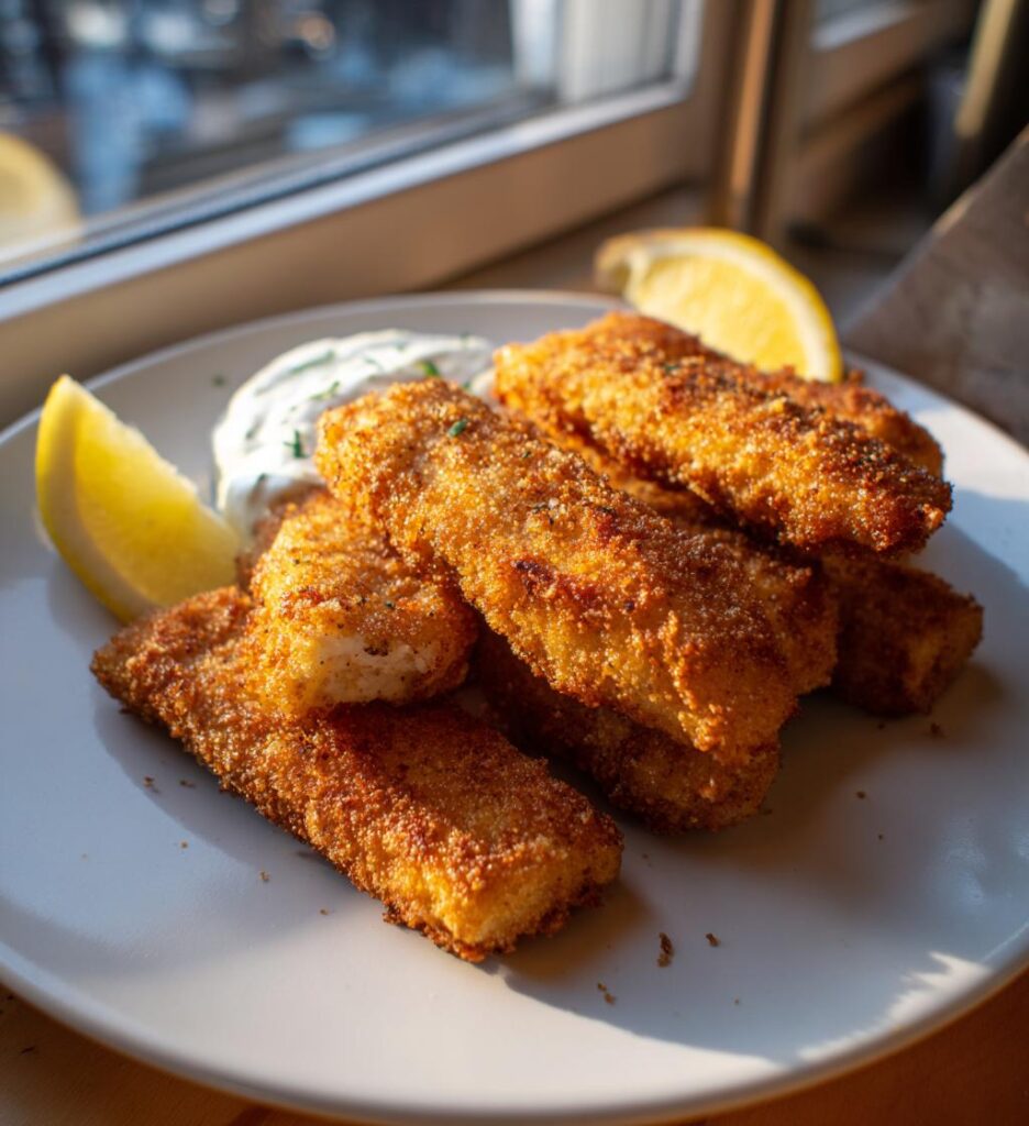 Hjemmelavede fiskesticks
