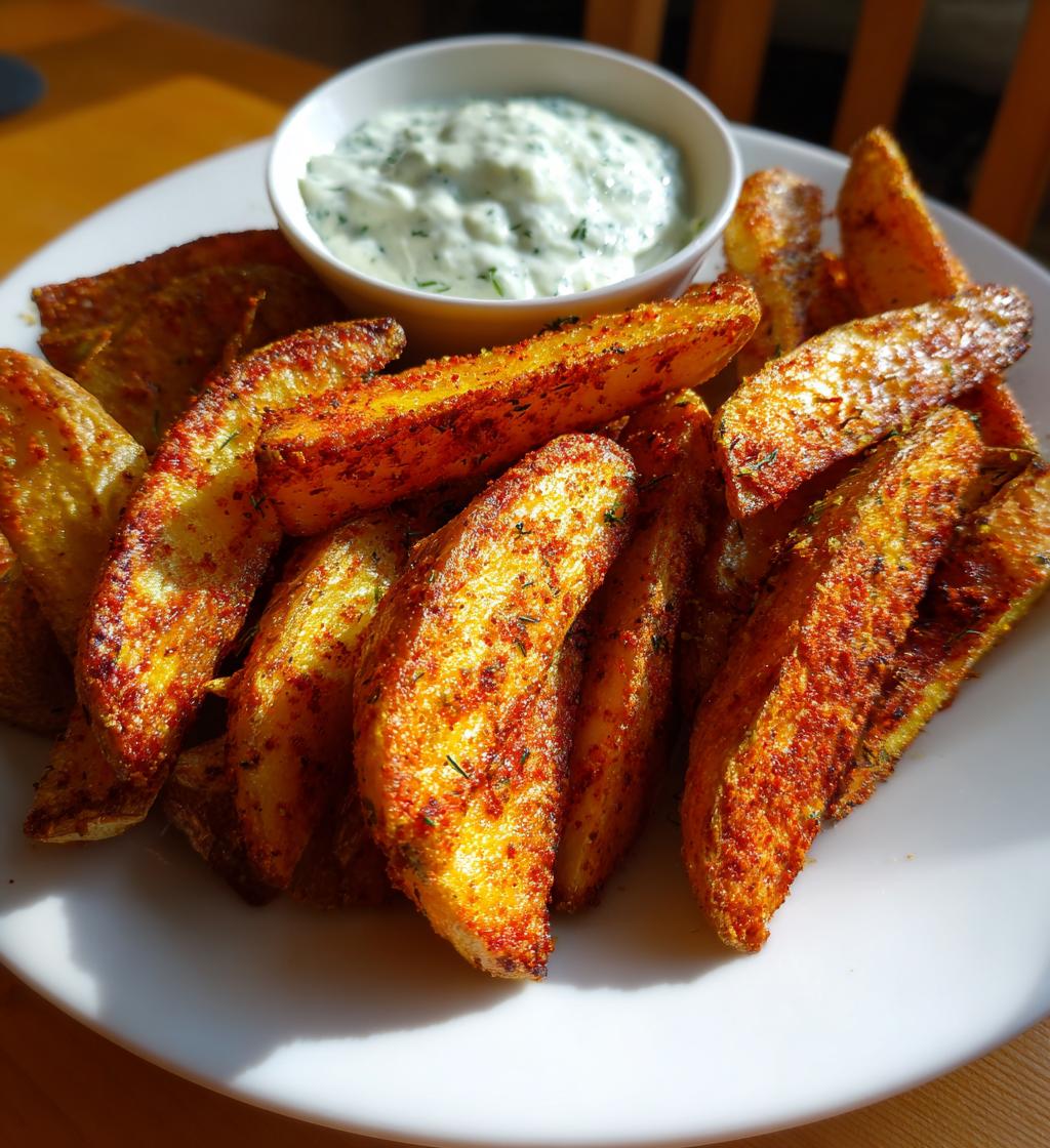 Kartoffelpartjes mit Dip