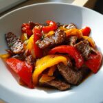 Oksekødstrimler med peberfrugt