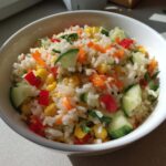 Reissalat med grønt