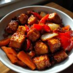 Tofu-grøntsag wok