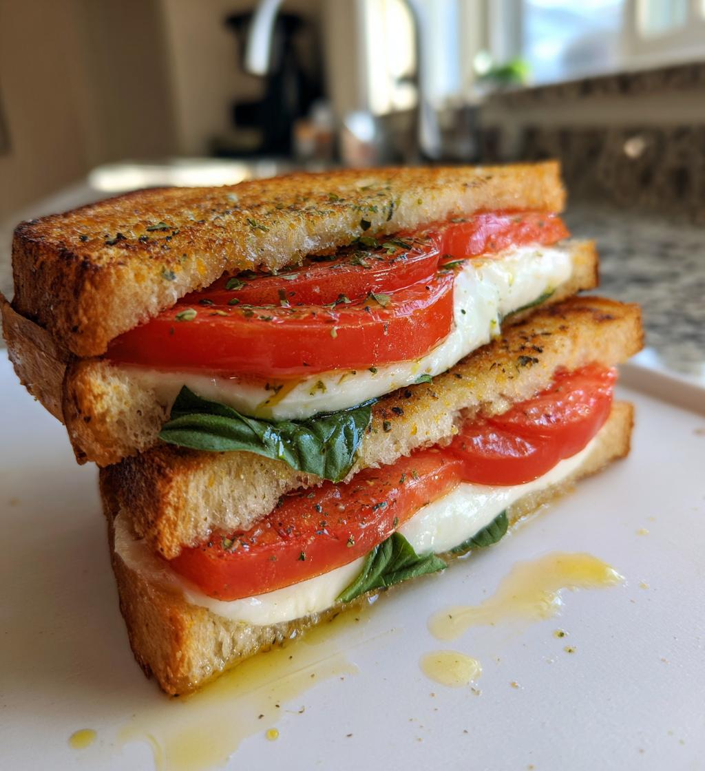Tomat- og mozzarellasandwich