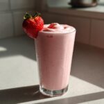 Jordbær milkshake
