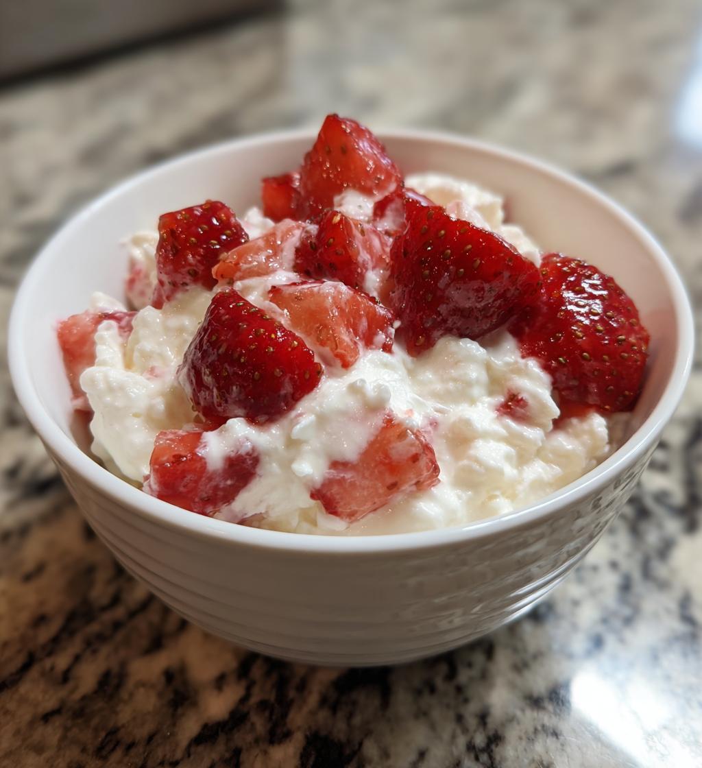 Kokos-jordbær dessert