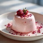 Rosen panna cotta