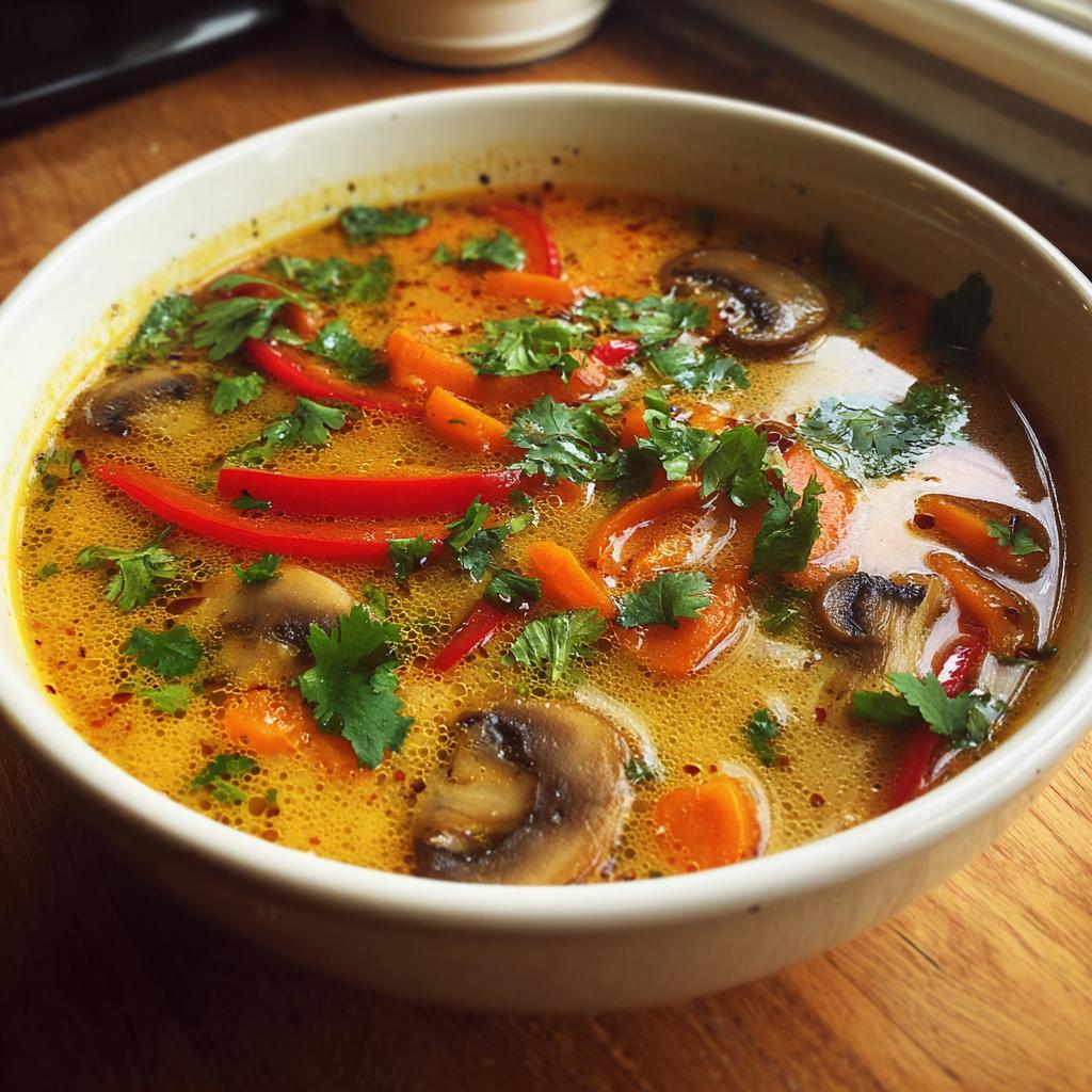 Thai grøntsagssuppe
