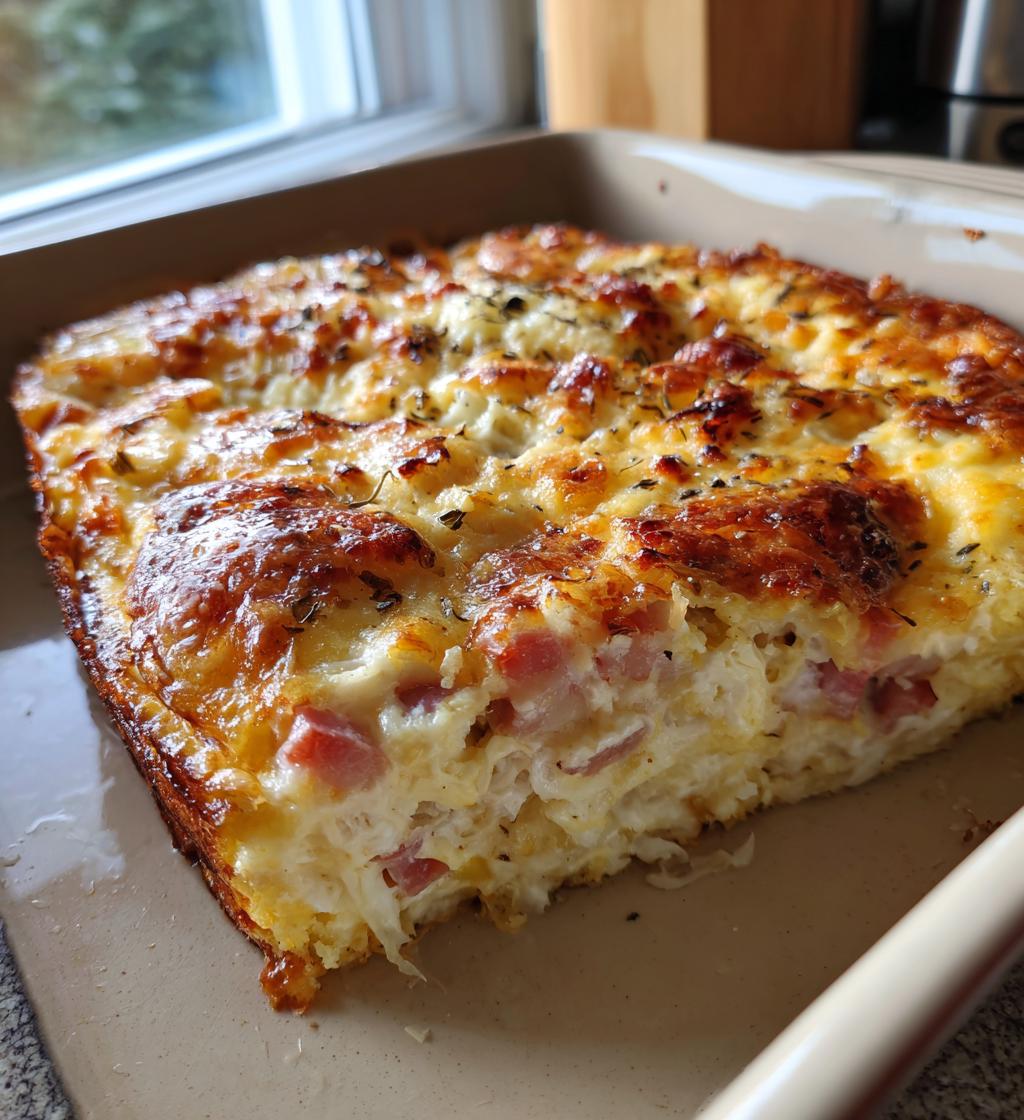 cheesy egg bake