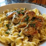 chicken with buttered noodles