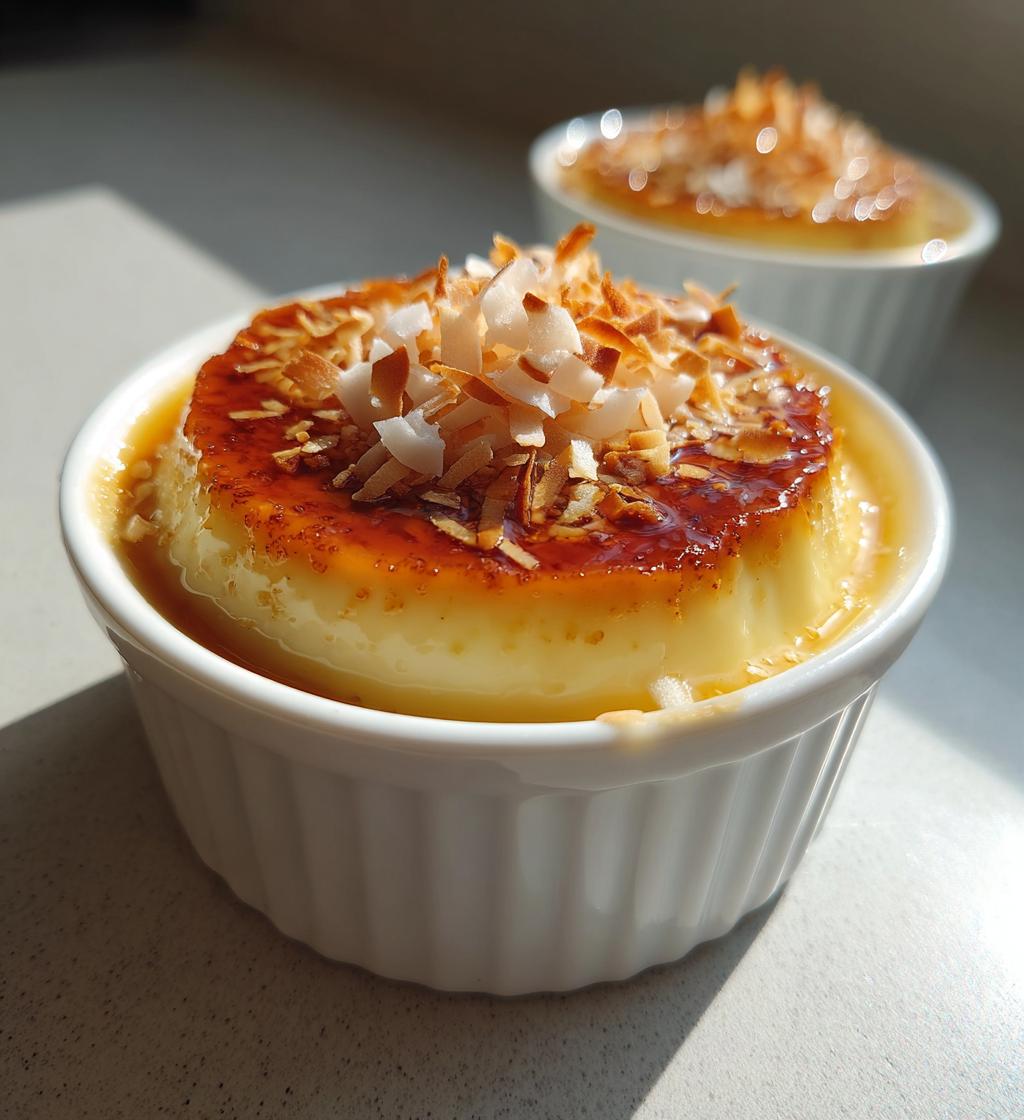coconut caramel flan