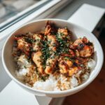 coconut chicken rice bowl