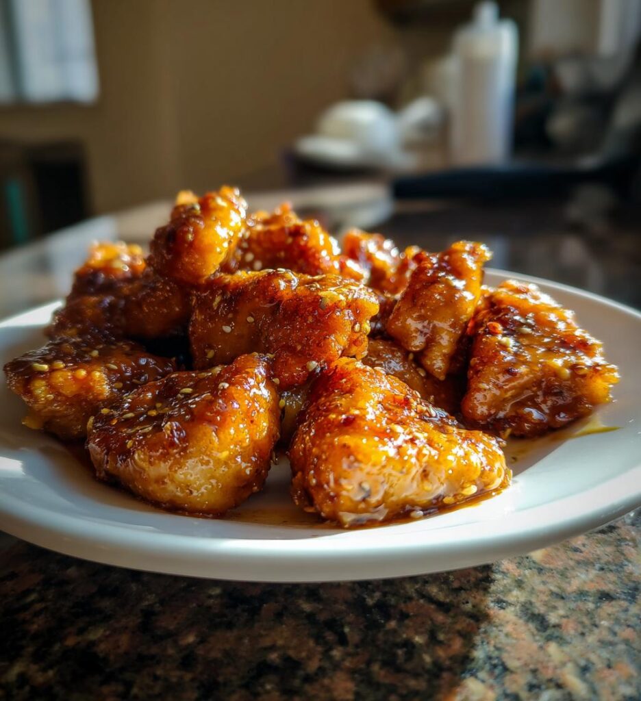 crispy bang bang salmon bites