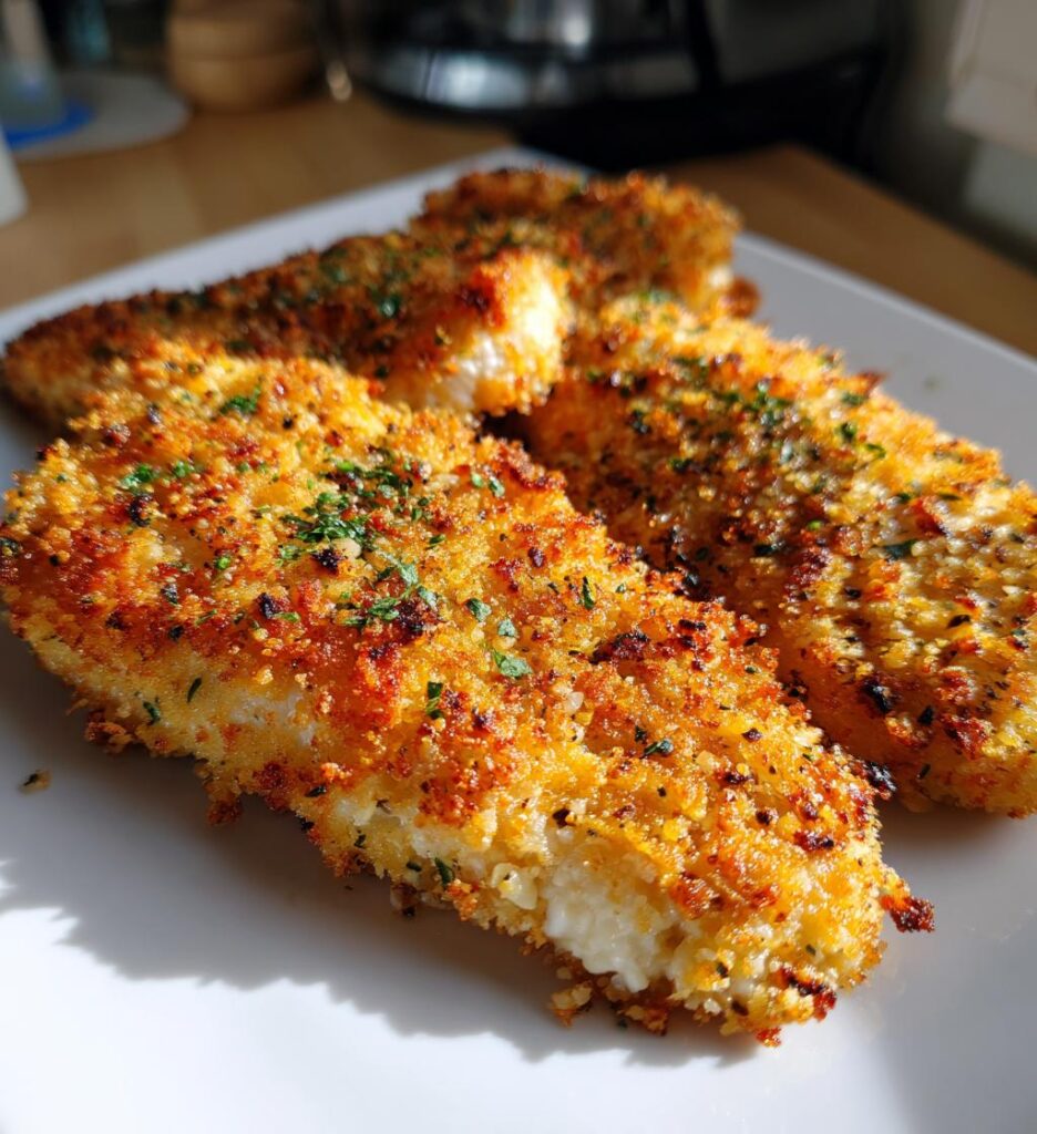 crispy garlic parmesan pork chops