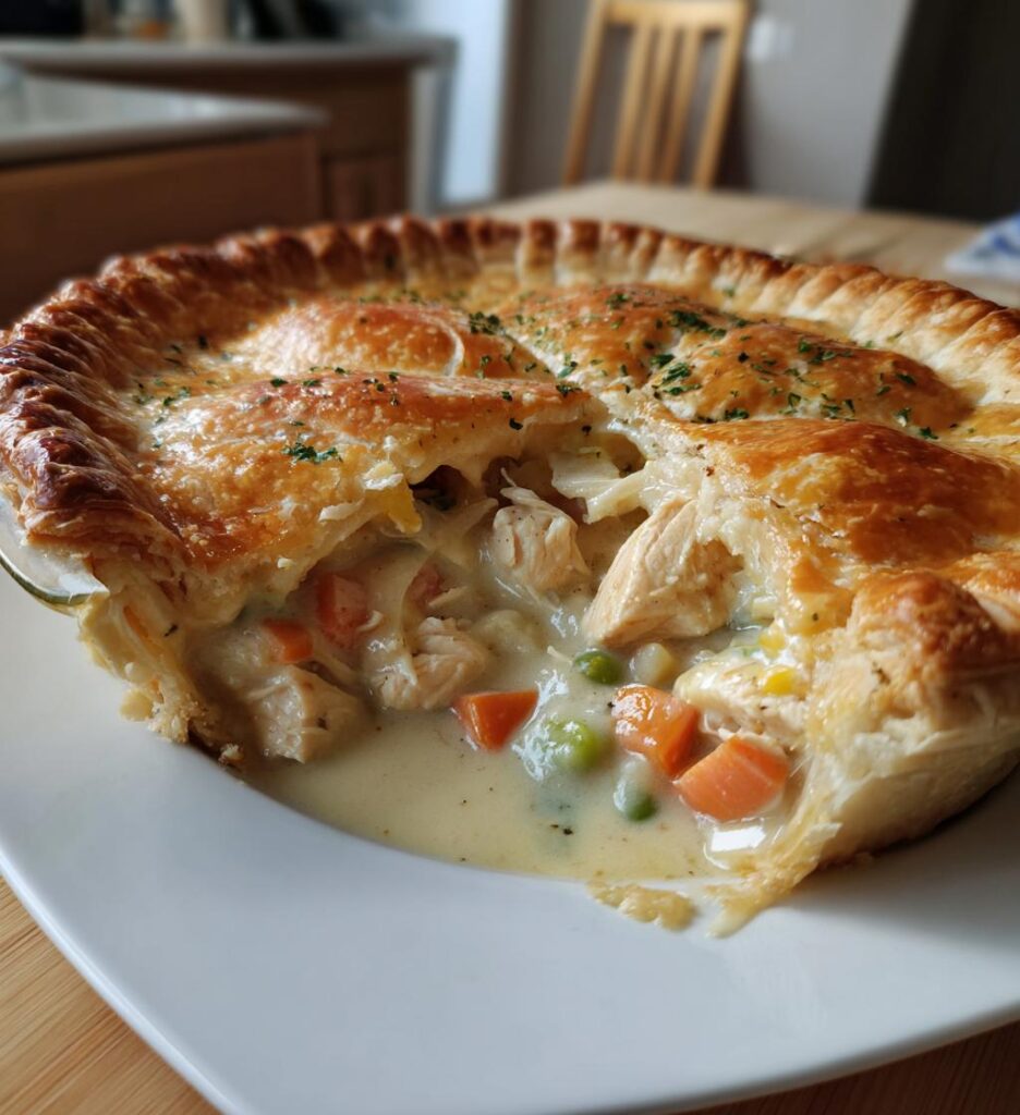french inspired chicken pot pie