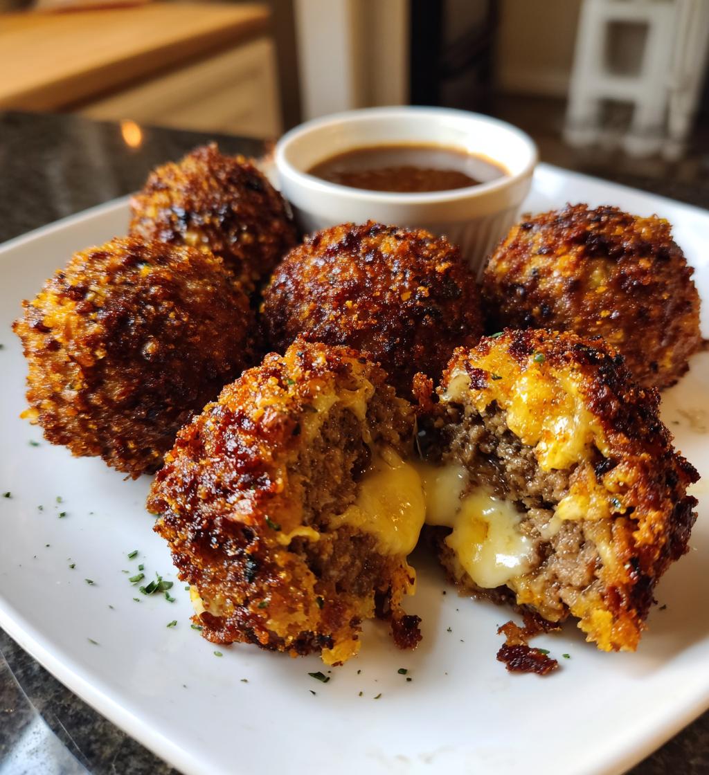 garlic parmesan cheeseburger bombs
