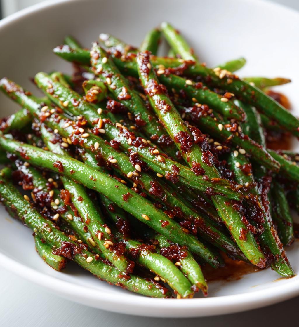 gochujang green beans