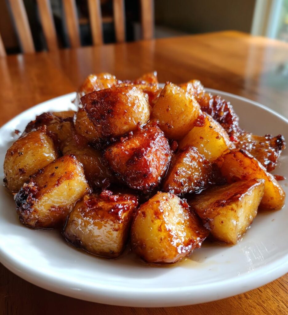 honey bacon roasted potatoes